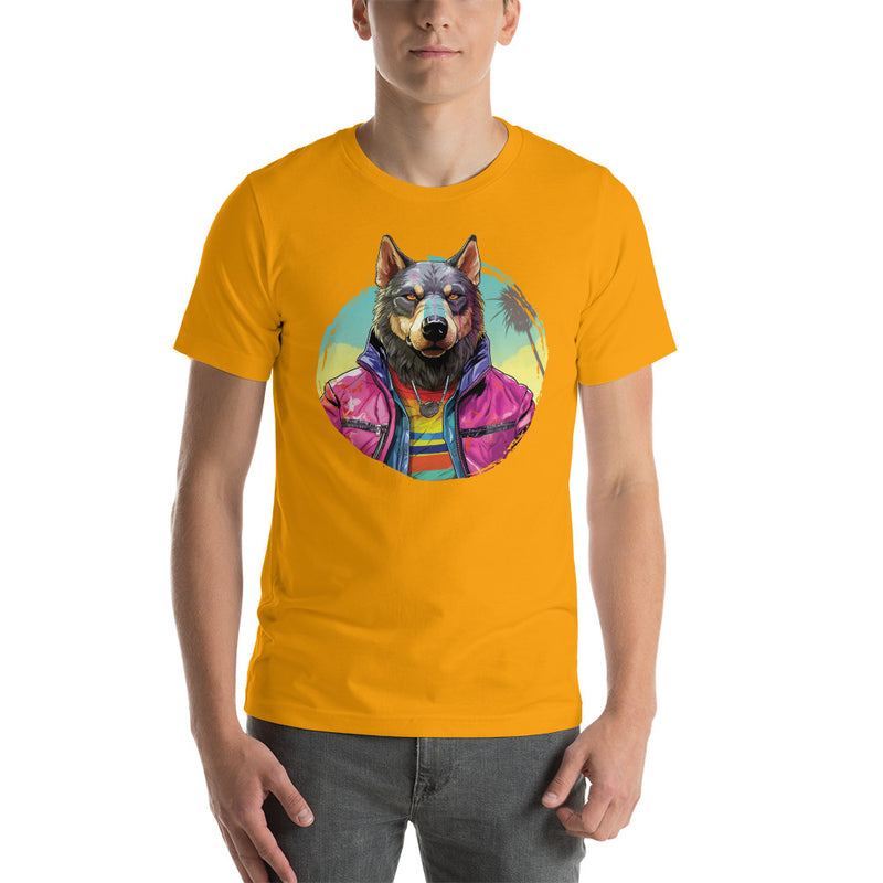 Vibrant Cool Wolf | Unisex t-shirt