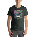 Psychedelic Mandala Cat Art | Unisex t-shirt