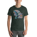 Blue Humming Bird Mandala | Unisex t-shirt