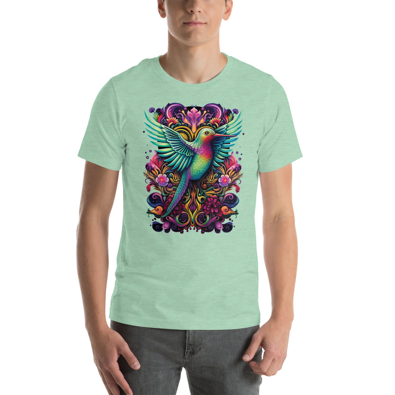 Psychedelic Humming Bird Mandala | Unisex t-shirt