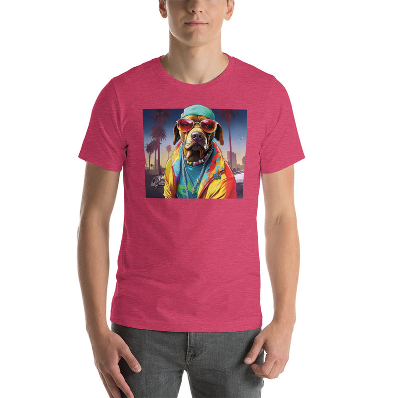 Tropical Hippie Dog | Unisex t-shirt