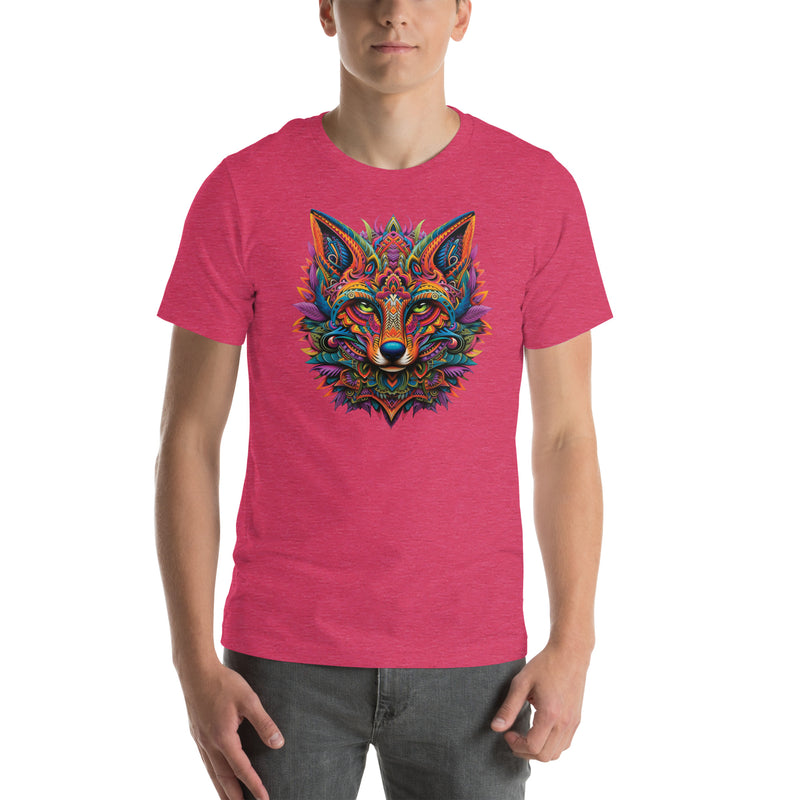 Huichol Fox Mandala | Unisex t-shirt