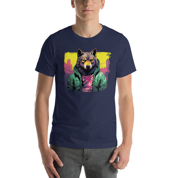 Colorful City Wolf | Unisex t-shirt