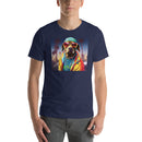 Tropical Hippie Dog | Unisex t-shirt