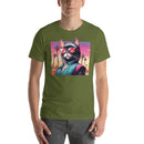 Colorful Fashionista Cat | Unisex t-shirt