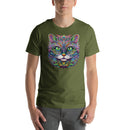 Psychedelic Mandala Cat Art | Unisex t-shirt