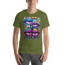 Trippy Paint Pour Lips | Unisex t-shirt