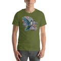 Blue Humming Bird Mandala | Unisex t-shirt