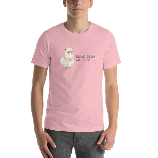 Llama Think About It | Unisex t-shirt