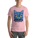 Blue Floral Cat Mandala | Unisex t-shirt
