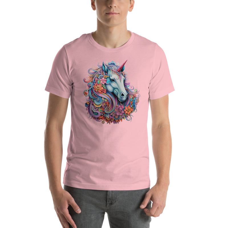 Unicorn Colorful Flowers | Unisex t-shirt