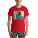 Tropical Sunglasses Cat | Unisex t-shirt