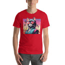 Colorful Fashionista Cat | Unisex t-shirt