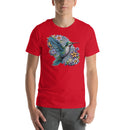 Blue Humming Bird Mandala | Unisex t-shirt