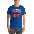 Floral Glossy Pink Lips | Unisex t-shirt