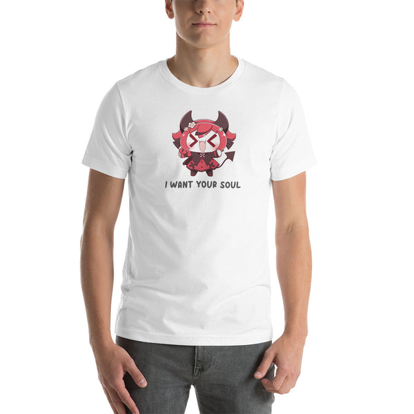 I Want Your Soul Cute Devil | Unisex t-shirt