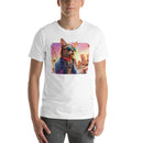 Modern Fashionable Cat | Unisex t-shirt