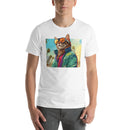 Tropical Sunglasses Cat | Unisex t-shirt