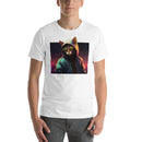Angry Cat Wearing Jacket | Unisex t-shirt