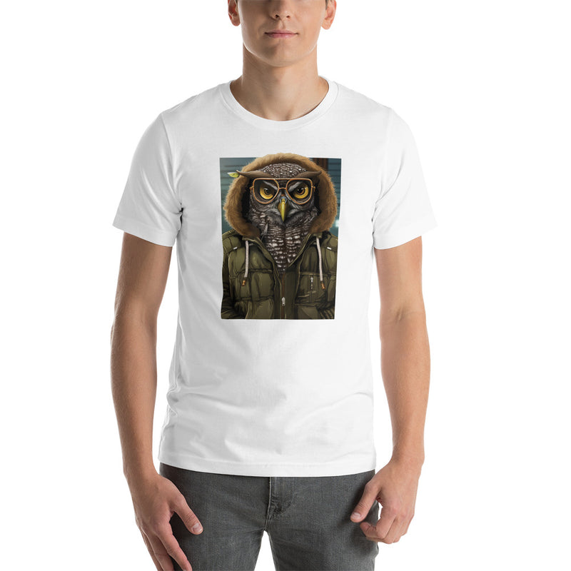 Autumn Owl in Hoodie | Unisex t-shirt