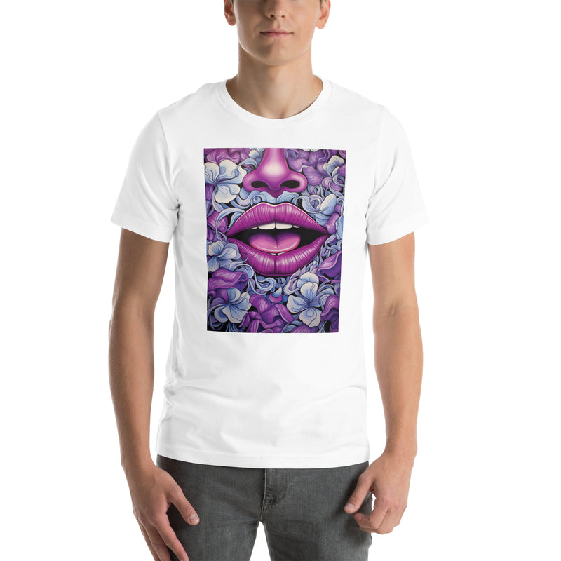 Purple Floral Lips | Unisex t-shirt