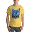 Blue Floral Cat Mandala | Unisex t-shirt