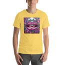 Floral Glossy Pink Lips | Unisex t-shirt