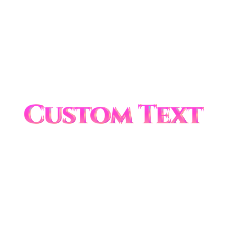 Visual Hologram Text Style | Create Your Own - Custom text shirts, totes, bags and accessories