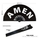 Amen Bamboo Hand Fan