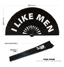 I like Men Bamboo Hand Fan