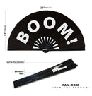 Boom! Bamboo hand fan