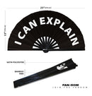 I Can Explain Bamboo Hand Fan