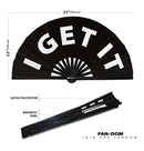 I Get It Bamboo Hand Fan