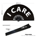 I Care Bamboo Hand Fan