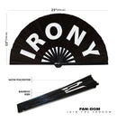 Irony Bamboo Hand Fan