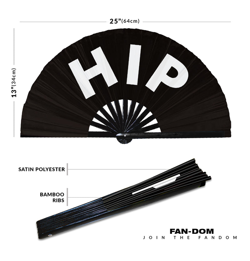 Hip | Hand Fan foldable bamboo gifts Festival accessories Rave handheld event Clack fans