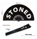 Stoned Bamboo Hand Fan