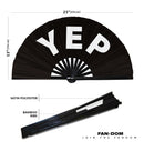 Yep Bamboo folding hand fan