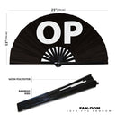 OP Bamboo Hand Fan