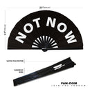Not Now Bamboo Hand Fan