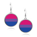 Pride Flag Circle Earrings