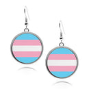 Pride Flag Circle Earrings