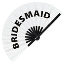 Bridesmaid Bamboo hand fan