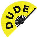 Dude Bamboo Hand Fan