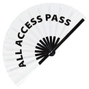 All Access Pass Bamboo Hand Fan