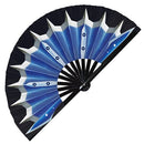 Kitana Fan Cosplay Weapon Kitana Hand fan Accessory Halloween Costume for women Handheld Fan Blue Kitana Outfit bladed fan war fan