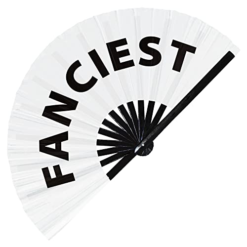 Fanciest Hand Fan Foldable Bamboo Circuit Rave Fancy Hand Fan Words Expressions Statement Gag Gifts Festival Party Accessories