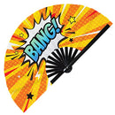 comics style comics strip comic sound effect bang oops kaboom err hand fan hahaha fans pow foldable fans poof handheld fan zap hello boom hand fan satin bamboo hand fan