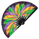 Mardi Gras Carnival Bamboo Hand Fan