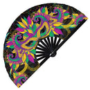 Mardi Gras Carnival 2 Bamboo Hand Fan